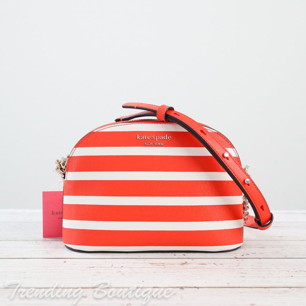 NWT Kate Spade Spencer Stripe Small Dome Crossbody - Picture 12 of 12
